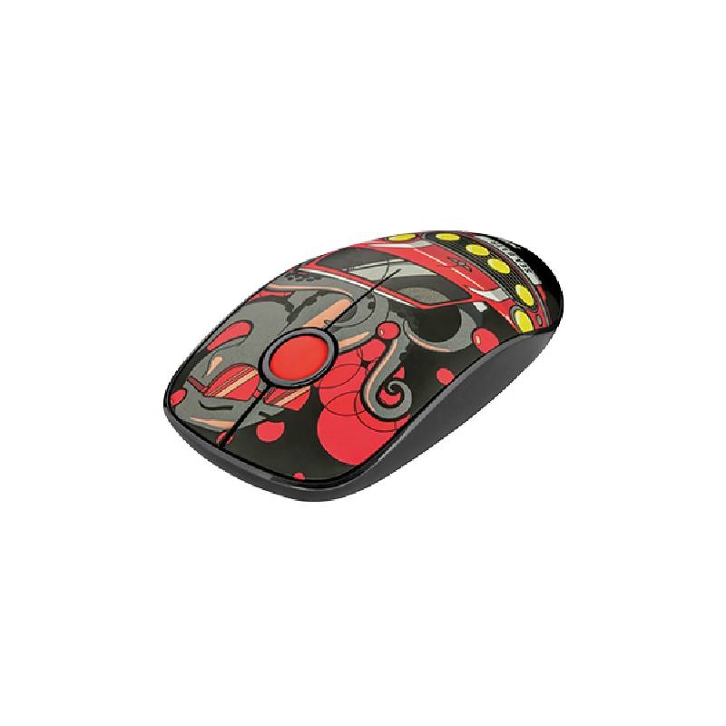 TRUST MOUSE TRUST SKETCH SILENT WIRELESS MOUSE RED